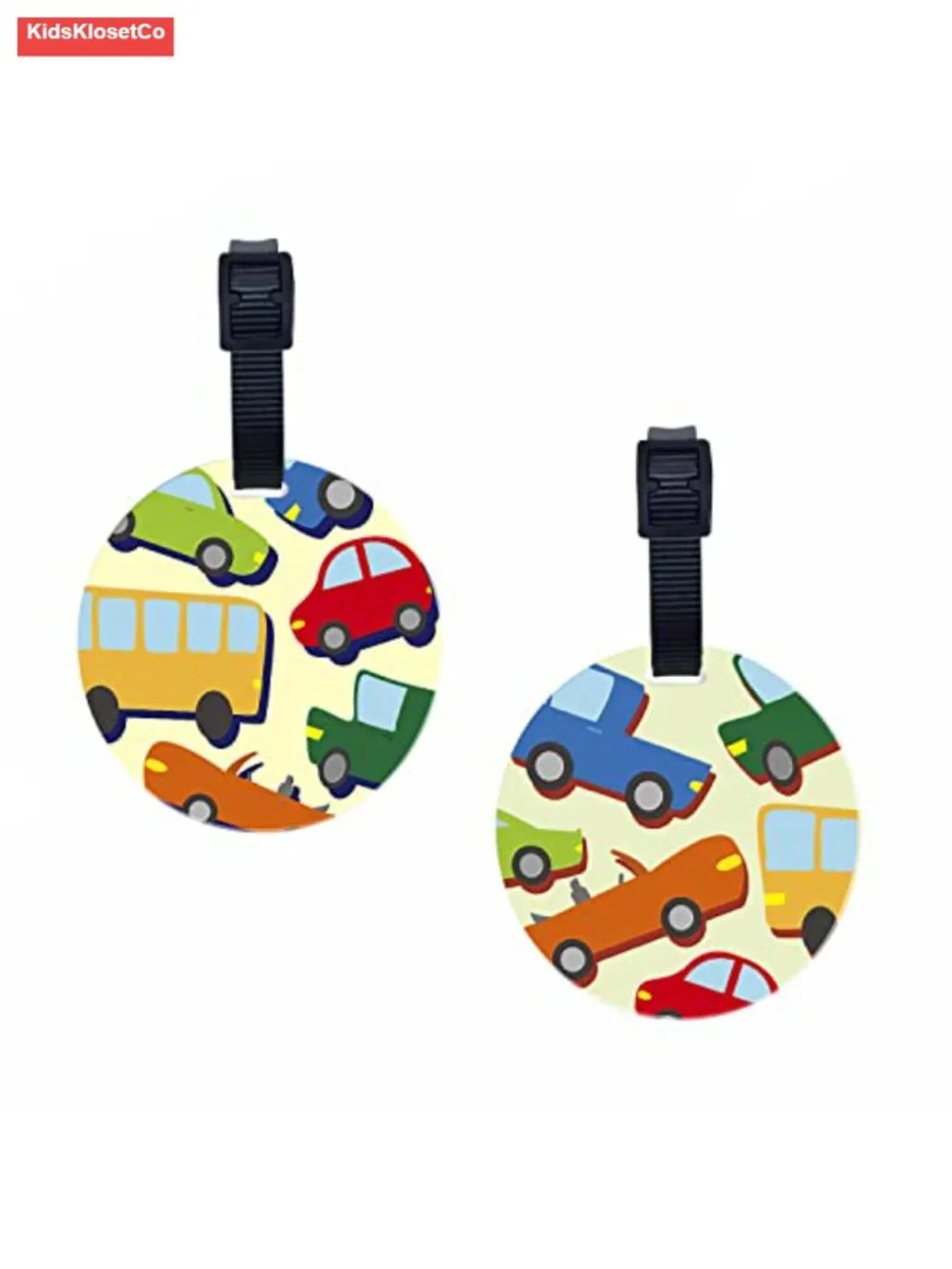 SetGo Kids Customizable Luggage Tags - Set of 2, Eco-Friendly Plastic, for